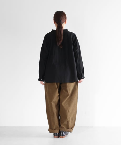 HUIS | ウォッシャブルウールコットンバルーンパンツロング（キャメル）【ユニセックス】506L