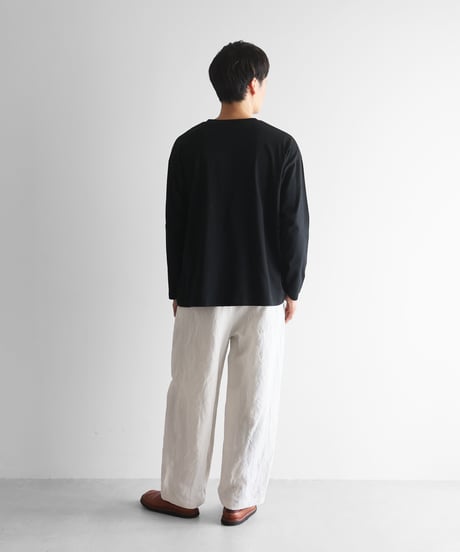 HUIS | バンブーリネンワイドパンツ（オフホワイト）【ユニセックス】504