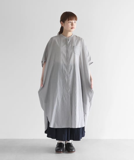 HUIS コットン＆リネン　フレンチスリーブワンピース HUIS コットン＆リネン フレンチスリーブワンピース - メルカリ