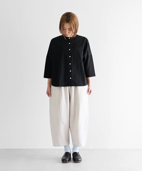 HUIS |オールドレピア天日干しラミーリネンバルーンパンツ（エクリュ）【ユニセックス】506