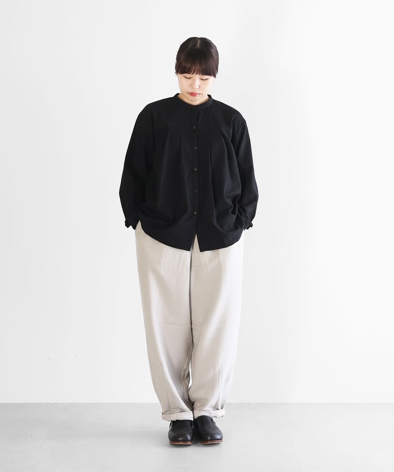 HUIS | 厚手モールスキンバルーンパンツロング（グレー）【ユニ