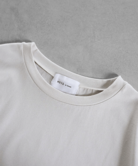 HUIS |［HUIS in house］SUVIN COTTON長袖カットソー（グレージュ）【ユニセックス】CS201