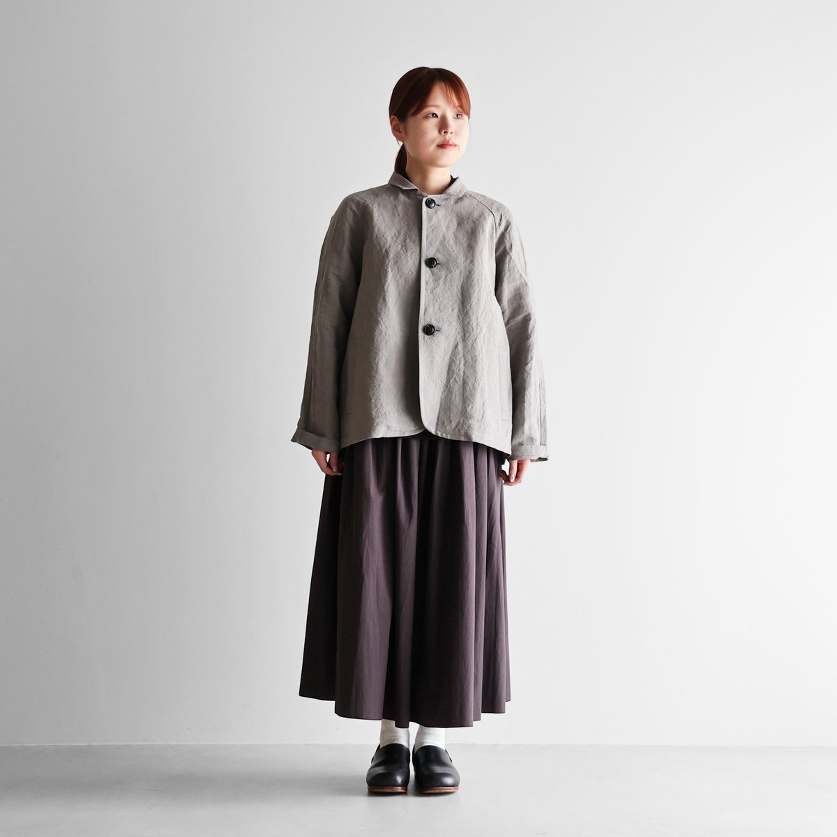 HUIS遠州織物 バンブーリネンアトリエジャケット fit=scale-down,w=1200