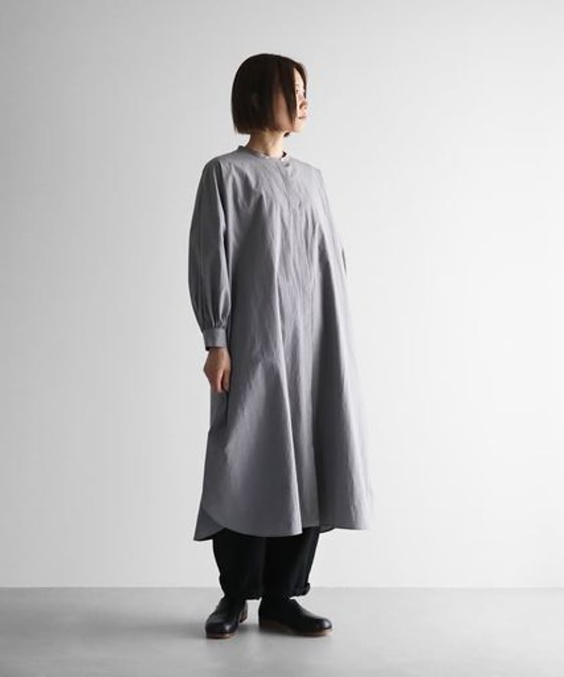 HUIS | タイプライタークロスバルーンスリーブワンピース（ライト 