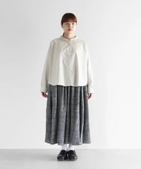 HUIS |【限定】なめらかコットンワイドブラウス（ワインレッド