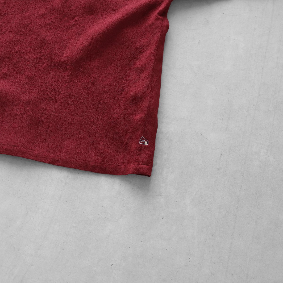 HUIS | ウォッシャブルウールショートカーディガン（ダークレッド