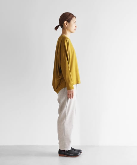 HUIS in house |SUVIN COTTON長袖コクーンカットソー（ピクルス）【レディス】CS202
