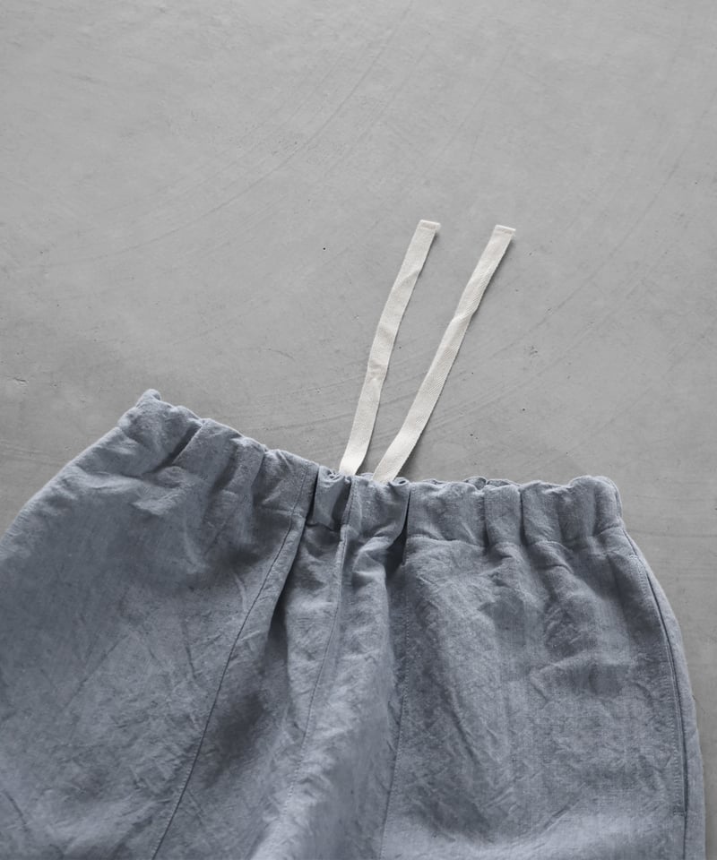 HUIS |バンブーリネンイージーワークパンツ（ライトブルー）【ユニ