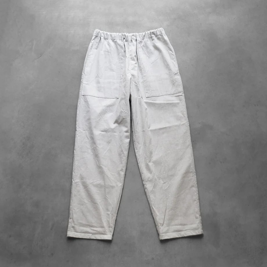 HUIS |やわらかシーチングコットンイージーワークパンツ（グレージュ