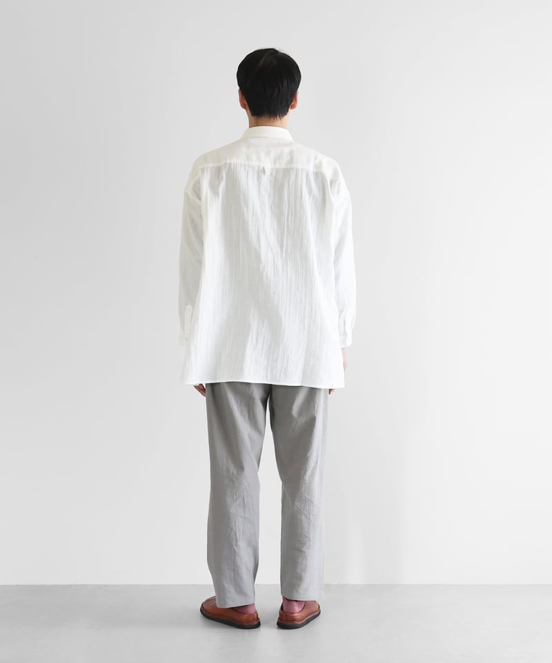 HUIS |やわらかシーチングコットンイージーワークパンツ（ライトグレー