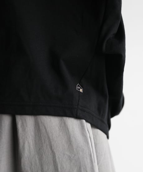 HUIS |［HUIS in house］SUVIN COTTON長袖コクーンカットソー（ブラック）【レディス】CS202