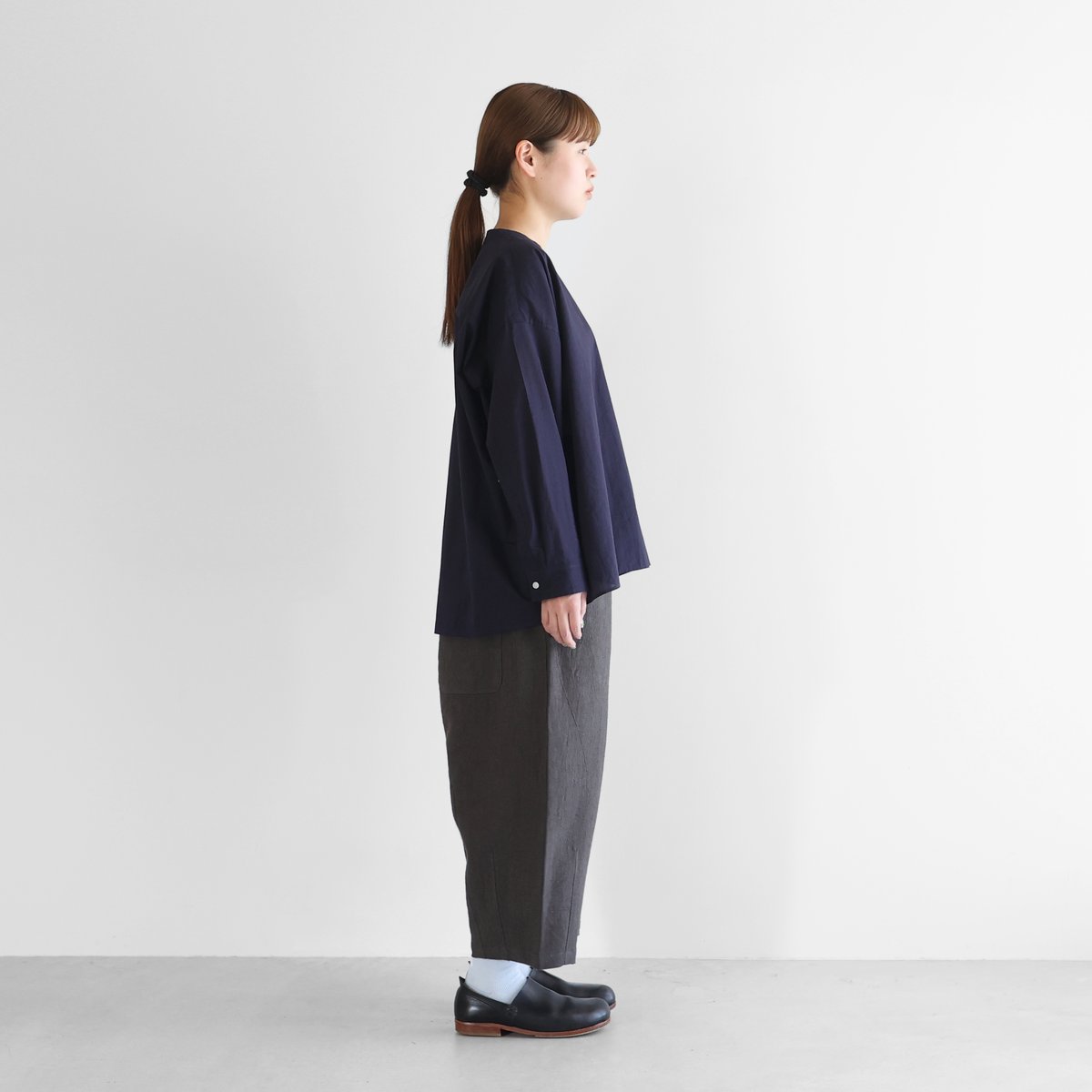 huis オールドレピア天日干しラミーリネン　ロングスカート 遠州織物 huis オールドレピア天日干しラミーリネン ロングスカート 遠州織物