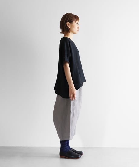 HUIS |バンブーリネンサルエルバルーンパンツ（ライトグレー）【ユニセックス】511