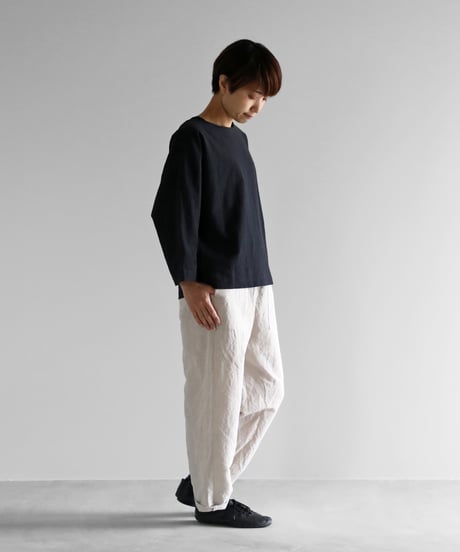 HUIS |バンブーリネンイージーワークパンツ（グレージュ）【ユニセックス】507