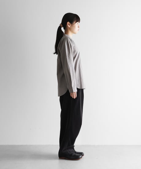 HUIS | シャトルベルベッティーン(別珍)ワイドパンツ（ダークグレー）【ユニセックス】504