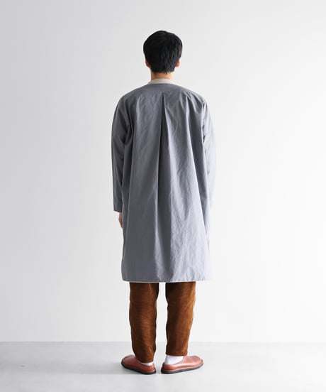 HUIS |ダウンプルーフコットンふかふかオーバーコート（スチールグレー）【ユニセックス】305