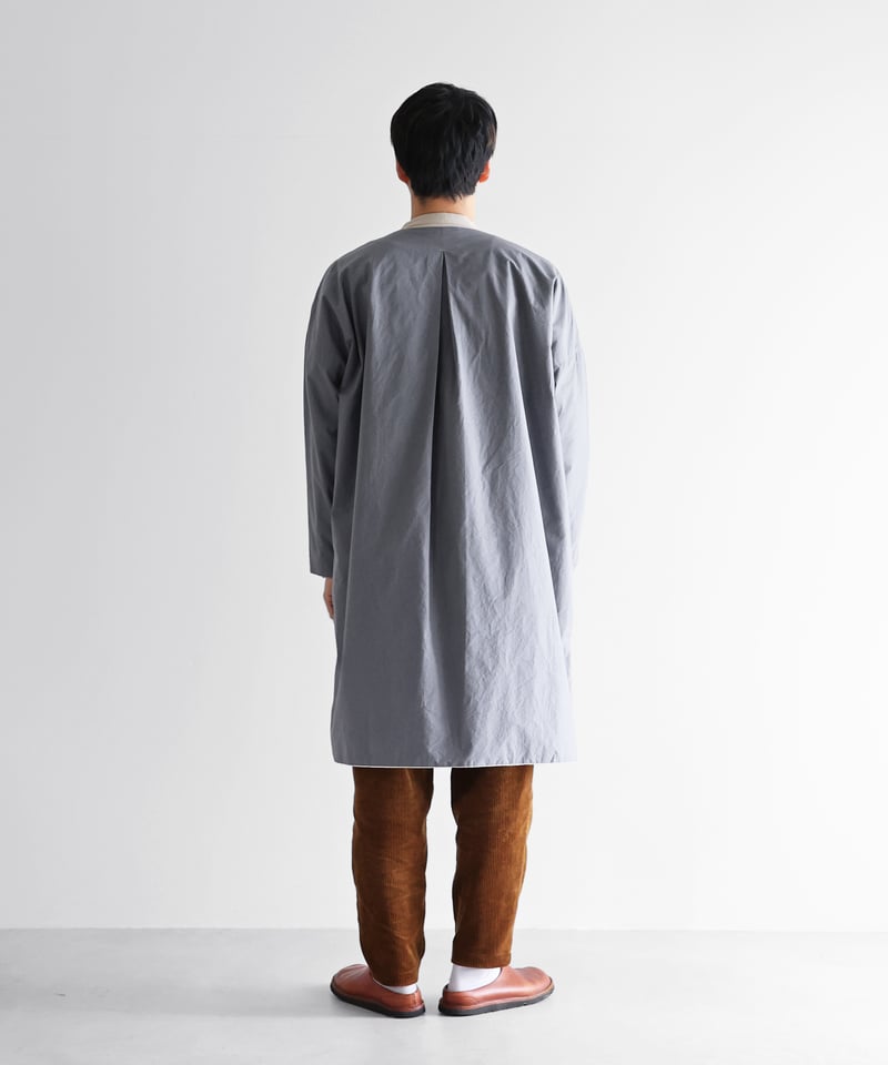 HUIS |ダウンプルーフコットンふかふかオーバーコート（スチールグレー