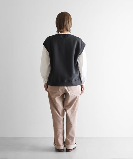 HUIS | ［HUIS in house］SUVINスウェットゆるベスト（ダークグレー）【ユニセックス】SW602