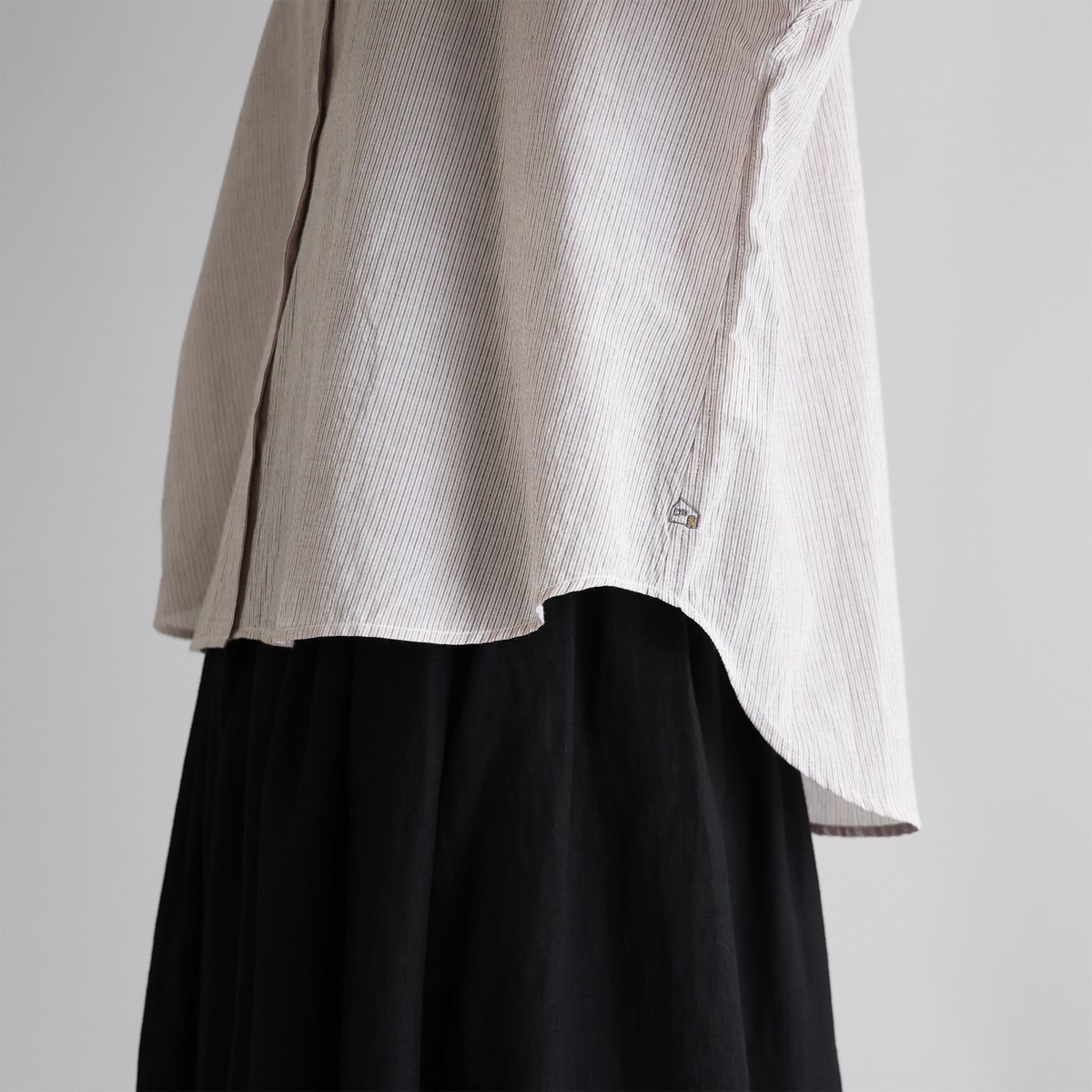 HUIS |【限定】なめらかコットンワイドブラウス（ワインレッド