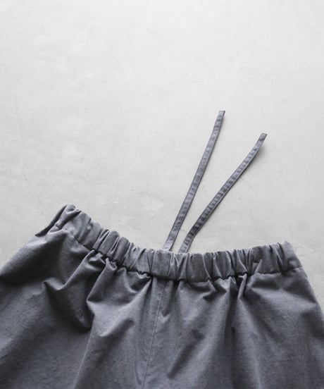 HUIS | ウォッシャブルウールコットンバルーンパンツロング（グレー）【ユニセックス】506L