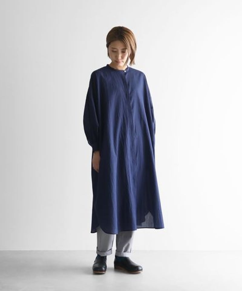 美品 ドゥロワー ネイビー エンダロイブ レース バルーンスリーブ