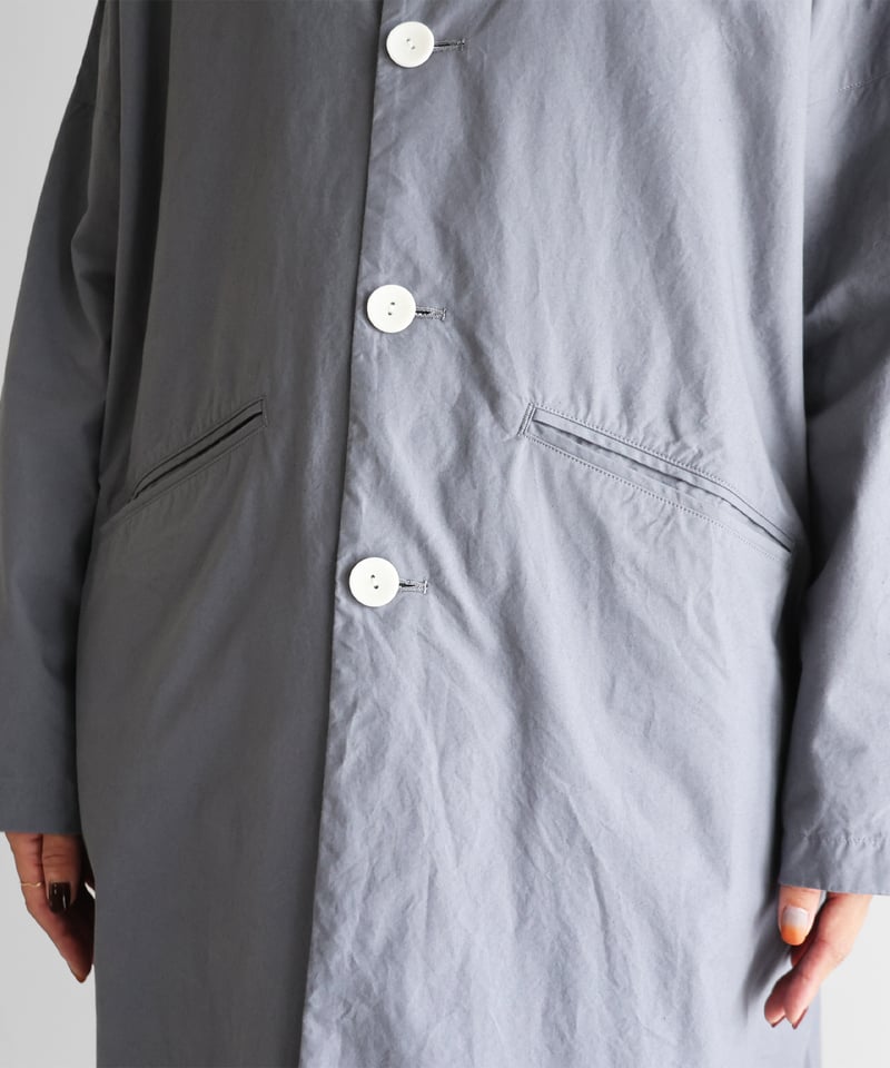 HUIS. ダウンプルーフコットン　ふかふかオーバーコート　ネイビー　NAVY ダウンプルーフコットンふかふかオーバーコート（2色）【ユニセックス