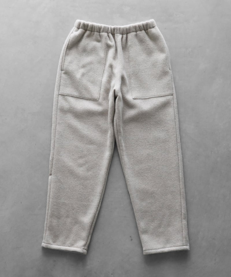 HUIS×尾州”縮絨ウールフランネルイージーワークパンツ