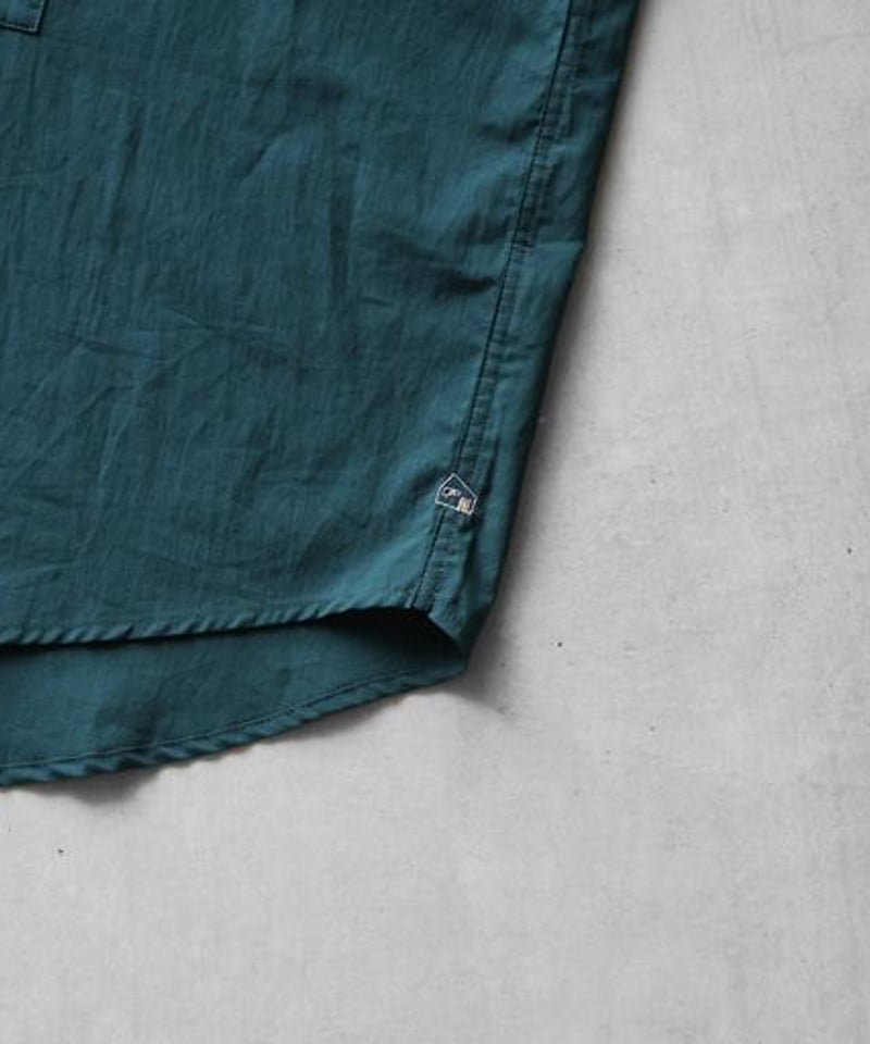 美品HUIS | ゆるふわコットンバンドカラー半袖ワイドブラウス ゆるふわコットンバンドカラー半袖ワイドブラウス