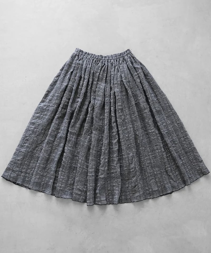 HUIS×尾州”縮絨ウールフランネルプレーンスカート HUIS.遠州織物 HUIS×尾州”縮絨ウールフランネルプレーンスカート HUIS.遠州織物