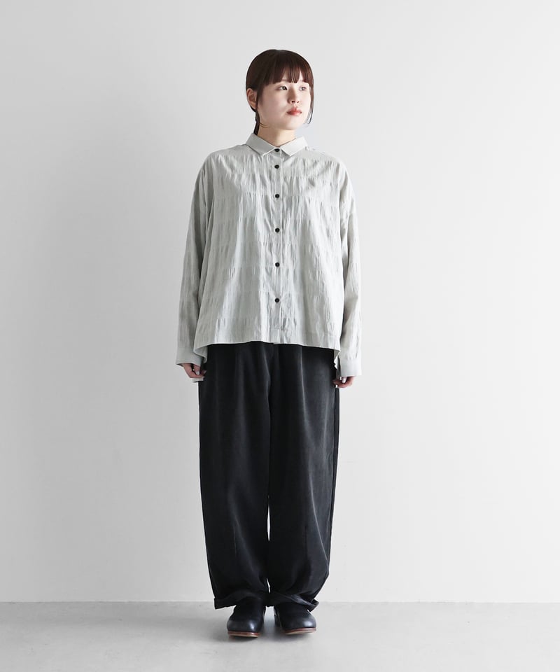 値下げ　新品HUIS 506L HUIS | シャトルコーデュロイバルーンパンツロング（細畝