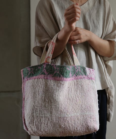 miiThaaii | インド刺し子刺繍“カンタ” トート A
