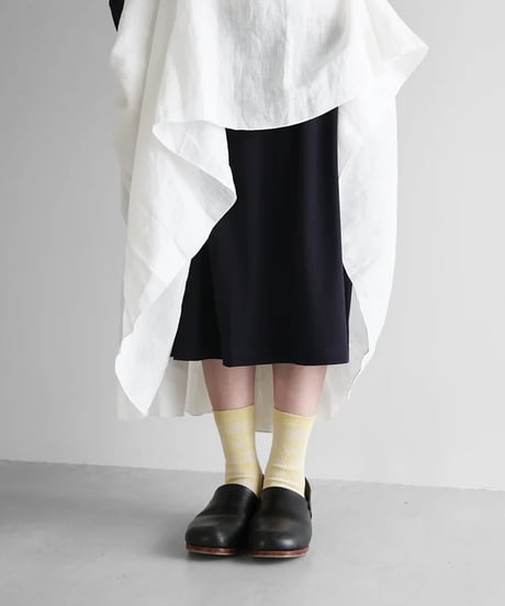 HUIS |［HUIS in house］SUVIN COTTONペチスカート（ダークネイビー）【レディス】U401