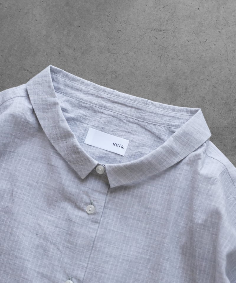 HUIS |コードレーンワイドブラウス（トップ糸グレー）【レディス】U102