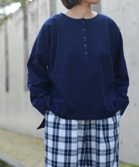 絲佳 | 藍染 ファーマーズシャツ（濃紺）