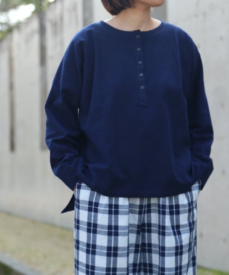 絲佳 | 藍染 ファーマーズシャツ（濃紺）
