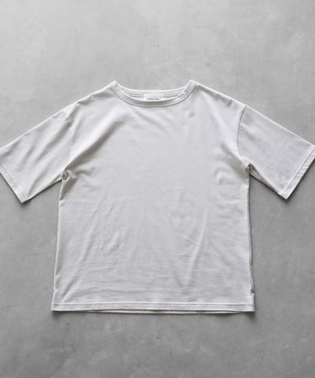 HUIS in house | SUVIN COTTON5分袖カットソー（アイスグレー）【ユニセックス】CS101