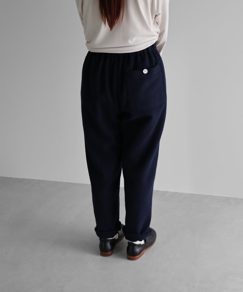 HUIS×尾州”縮絨ウールフランネルイージーワークパンツ(ダーク HUIS×尾州”縮絨ウールフランネルイージーワークパンツ(ダーク