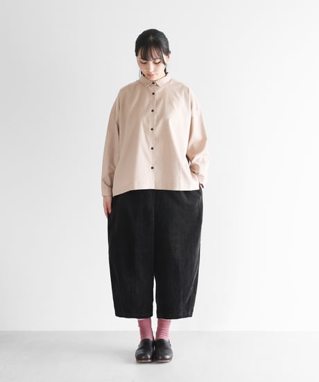 HUIS | 綿麻コーデュロイバルーンパンツ（太畝・ダークグレー）【ユニセックス】 506
