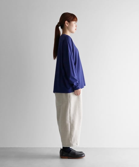 “HUIS×尾州”縮絨ウールフランネルバルーンパンツ（グレージュ）【ユニセックス】506
