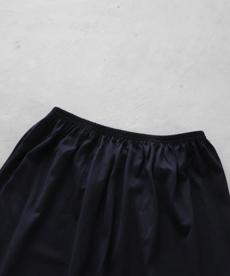 HUIS |［HUIS in house］SUVIN COTTONペチスカート（ダークネイビー）【レディス】U401