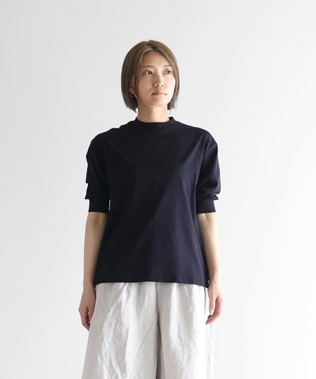 HUIS 　SUVIN COTTON半袖ポロカットソー HUIS in house］SUVIN COTTON半袖ポロカットソー（ダークグリーン）【レ