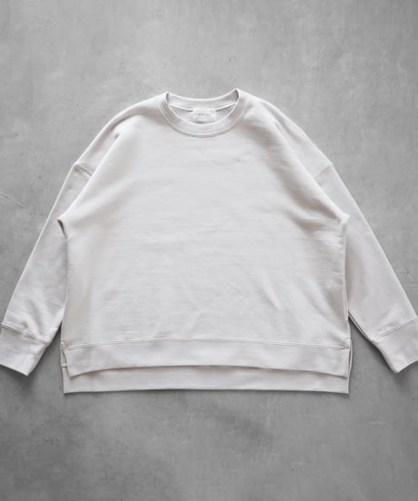 HUIS | ［HUIS in house］SUVINスウェットゆるプルオーバー（ホワイトグレー）【ユニセックス】SW201