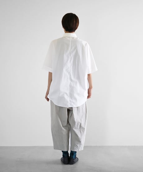 HUIS |やわらかシーチングコットンバルーンパンツ（グレージュ）【ユニセックス】506