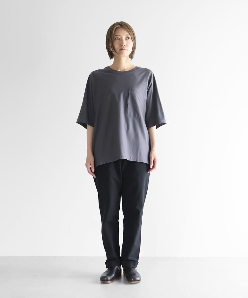HUIS |［HUIS in house］SUVIN COTTONシームレスビッグTシャツ（ダ