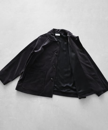 HUIS | シャトルベルベッティーン(別珍)ショートコート（ダークグレー）【ユニセックス】319