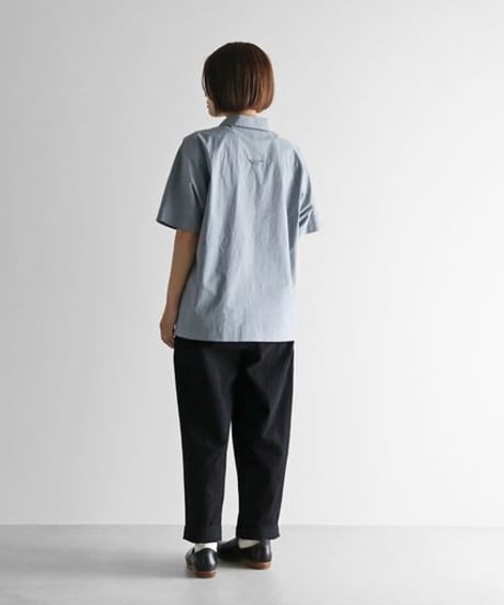 HUIS | オーガニックコットン半袖ポロシャツ（ブルーグレー）【ユニセックス】616