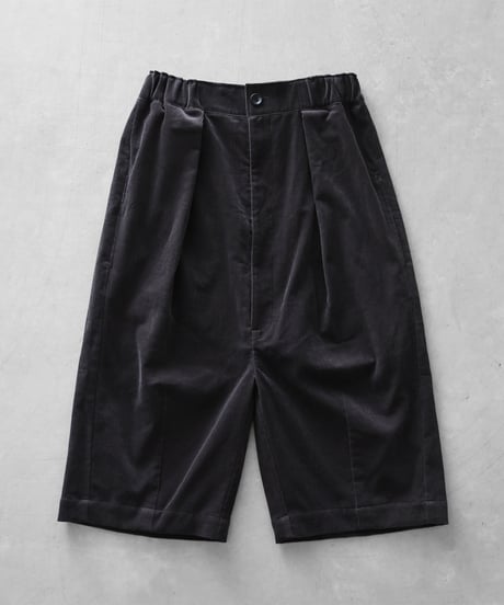 HUIS | シャトルコーデュロイ8分丈パンツ（細畝・ダークグレー）【ユニセックス】503