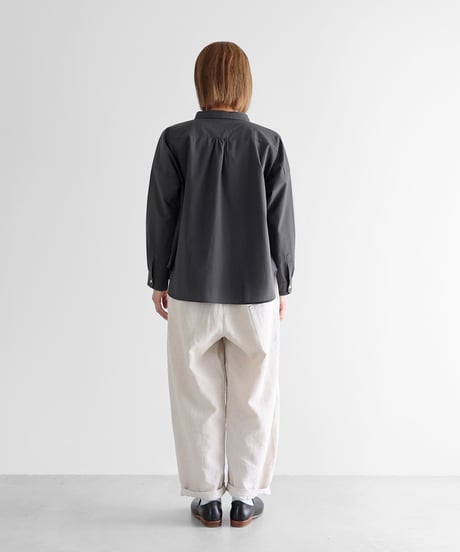 HUIS |オールドレピア天日干しラミーリネンバルーンパンツロング（エクリュ）【ユニセックス】506L