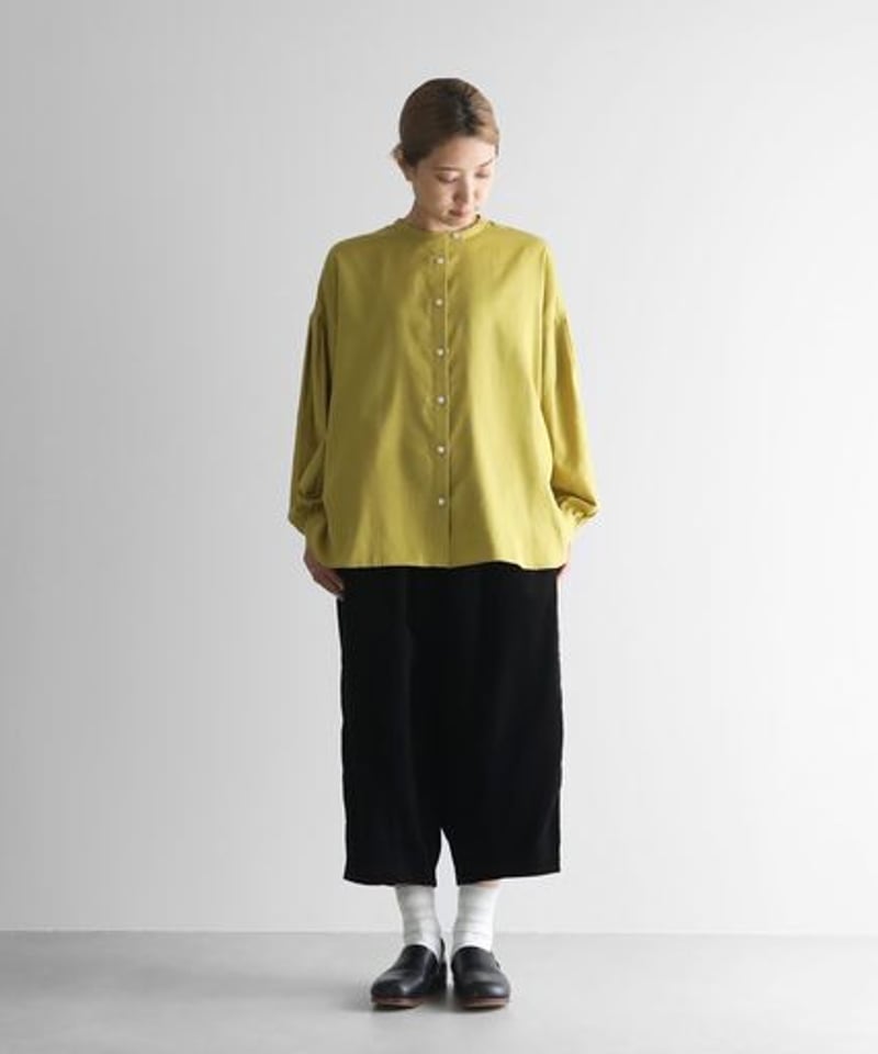HUIS みじんコールサルエルバルーンパンツブラックユニ