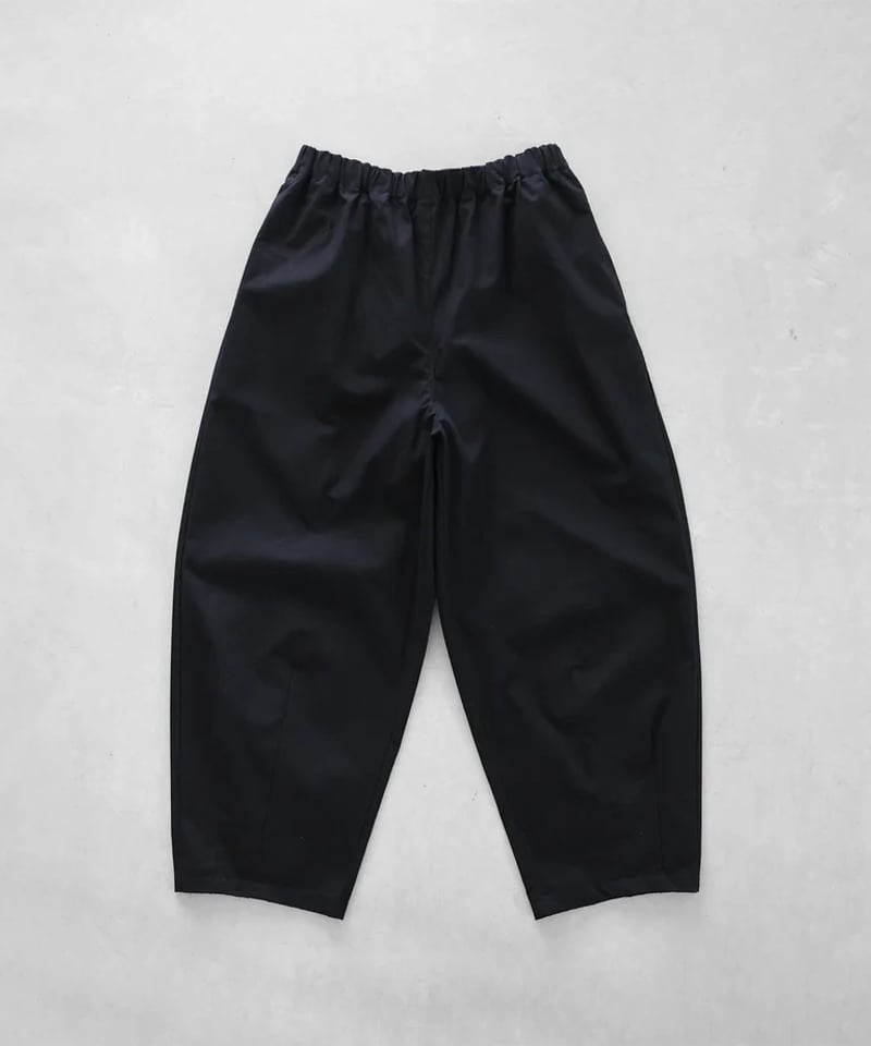 超美品huis ブラック バルーンパンツ HUIS |パラシュートクロスバルーンパンツロング（ブラック